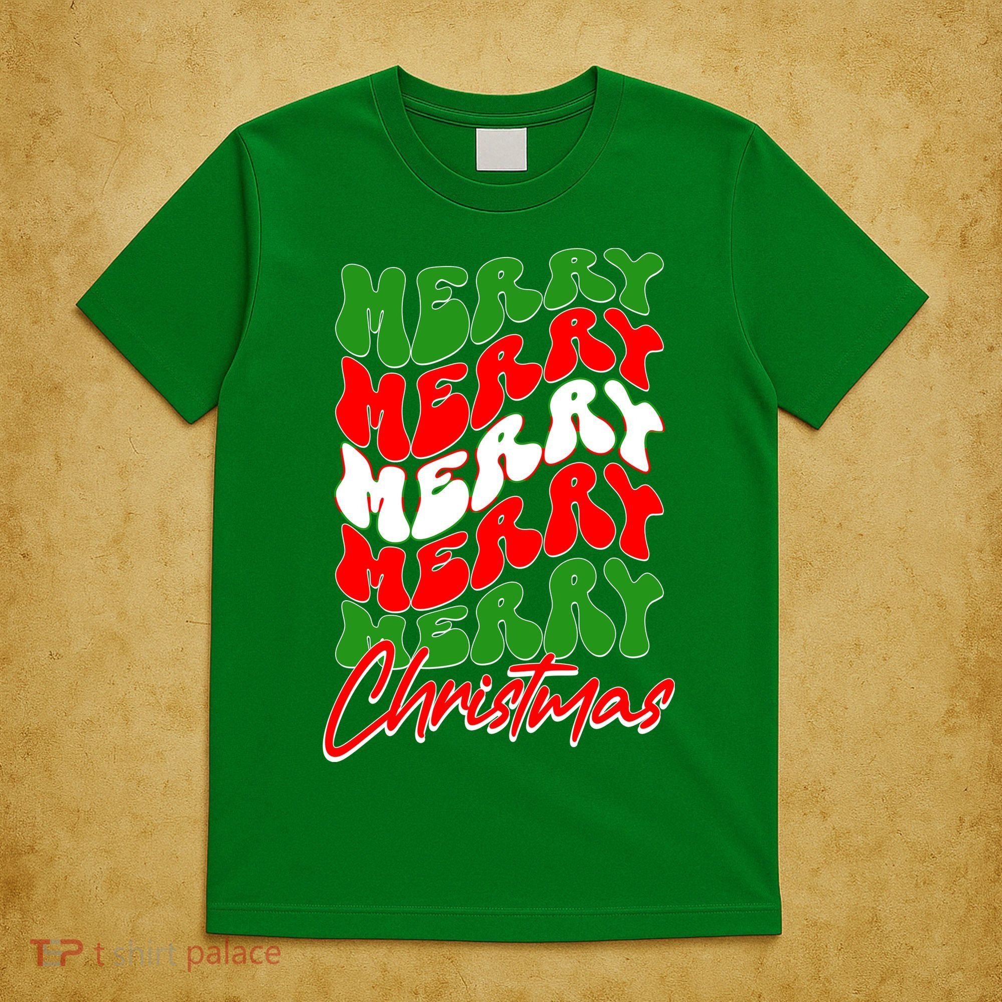 Retro Style Merry Christmas T-Shirt