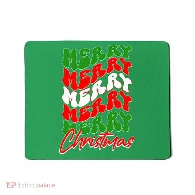 Retro Style Merry Christmas Mousepad