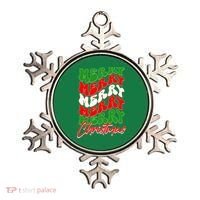 Retro Style Merry Christmas Ornament thumb 0