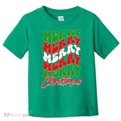 Retro Style Merry Christmas Toddler T-Shirt