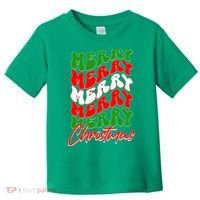 Retro Style Merry Christmas Toddler T-Shirt thumb 0