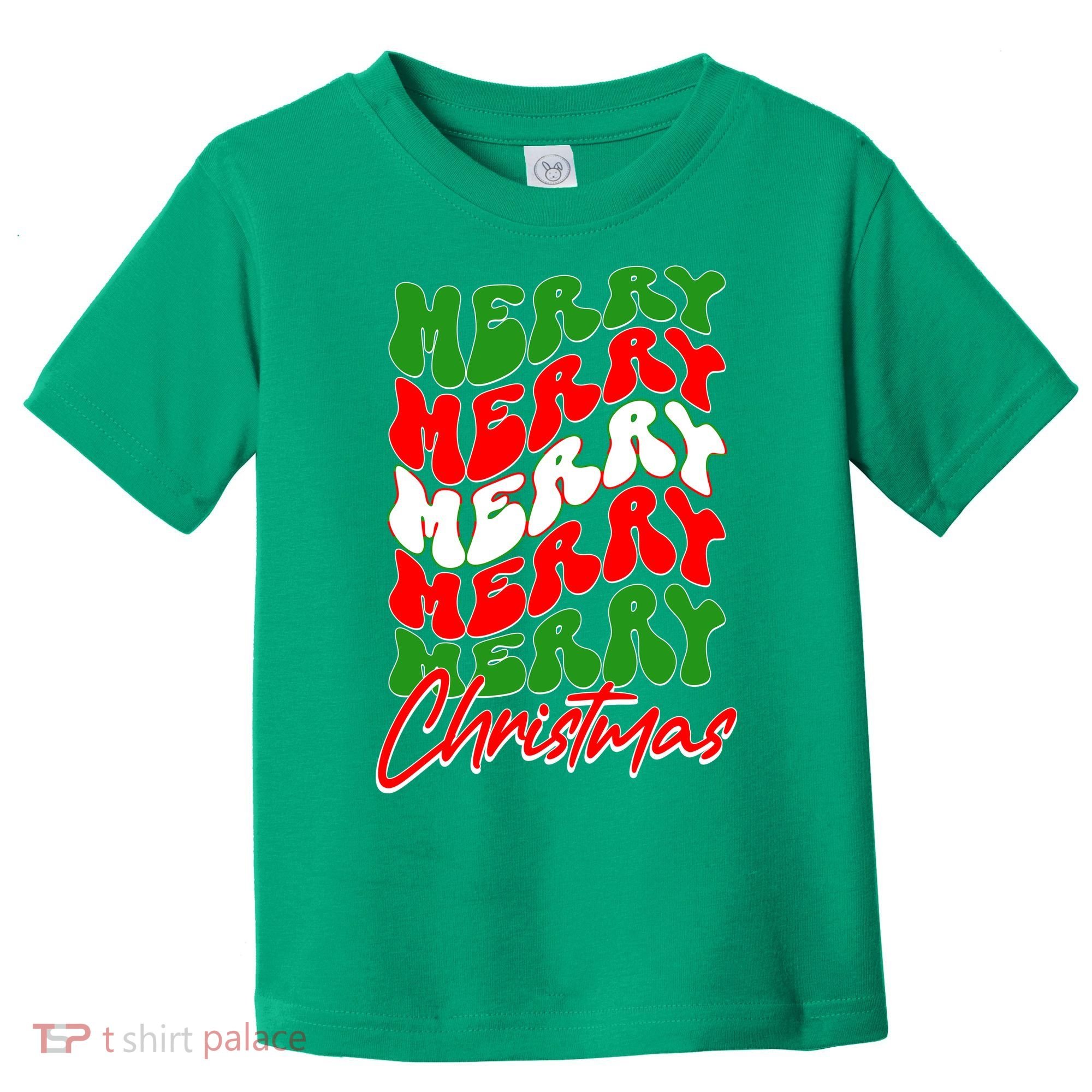 Retro Style Merry Christmas Toddler T-Shirt
