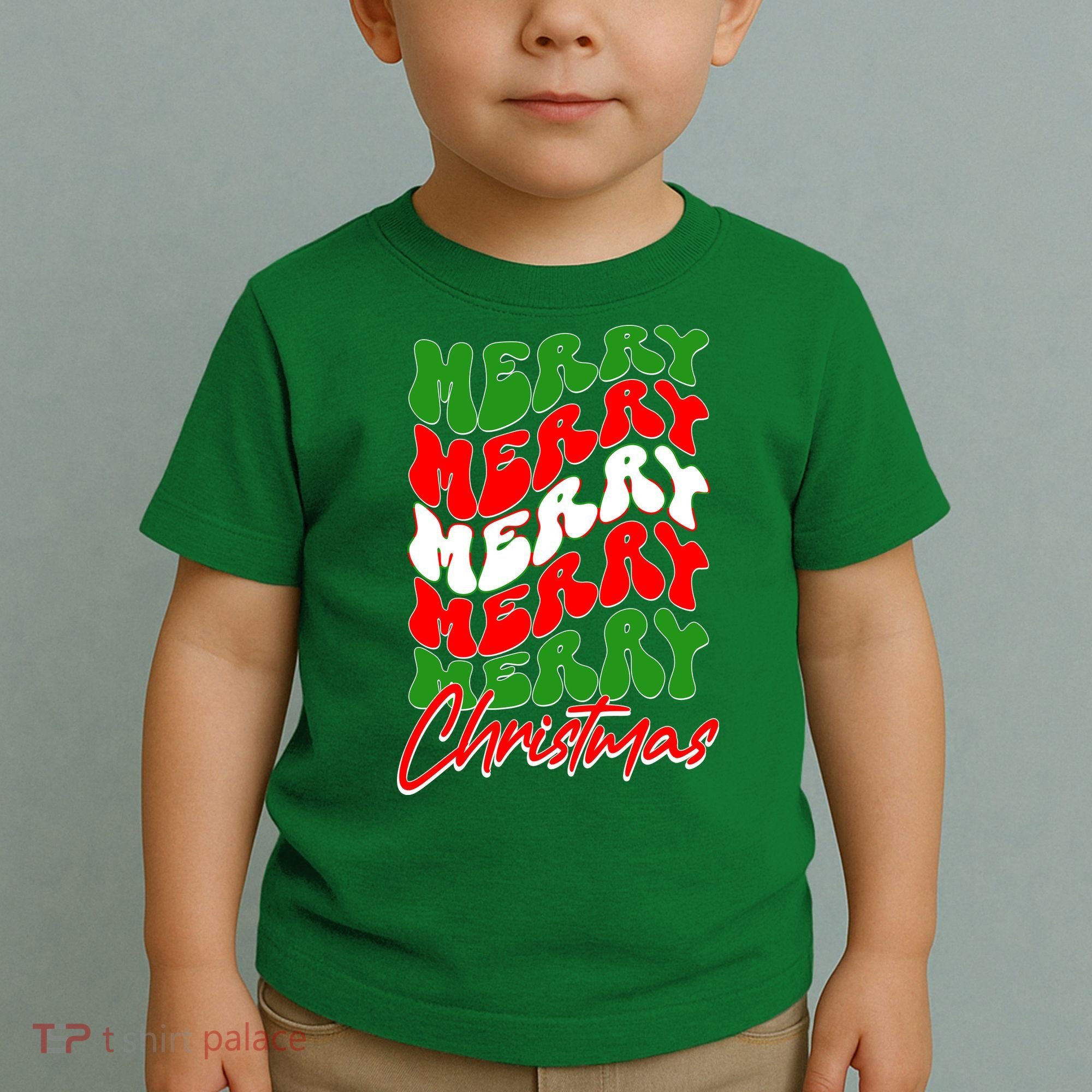 Retro Style Merry Christmas Toddler T-Shirt