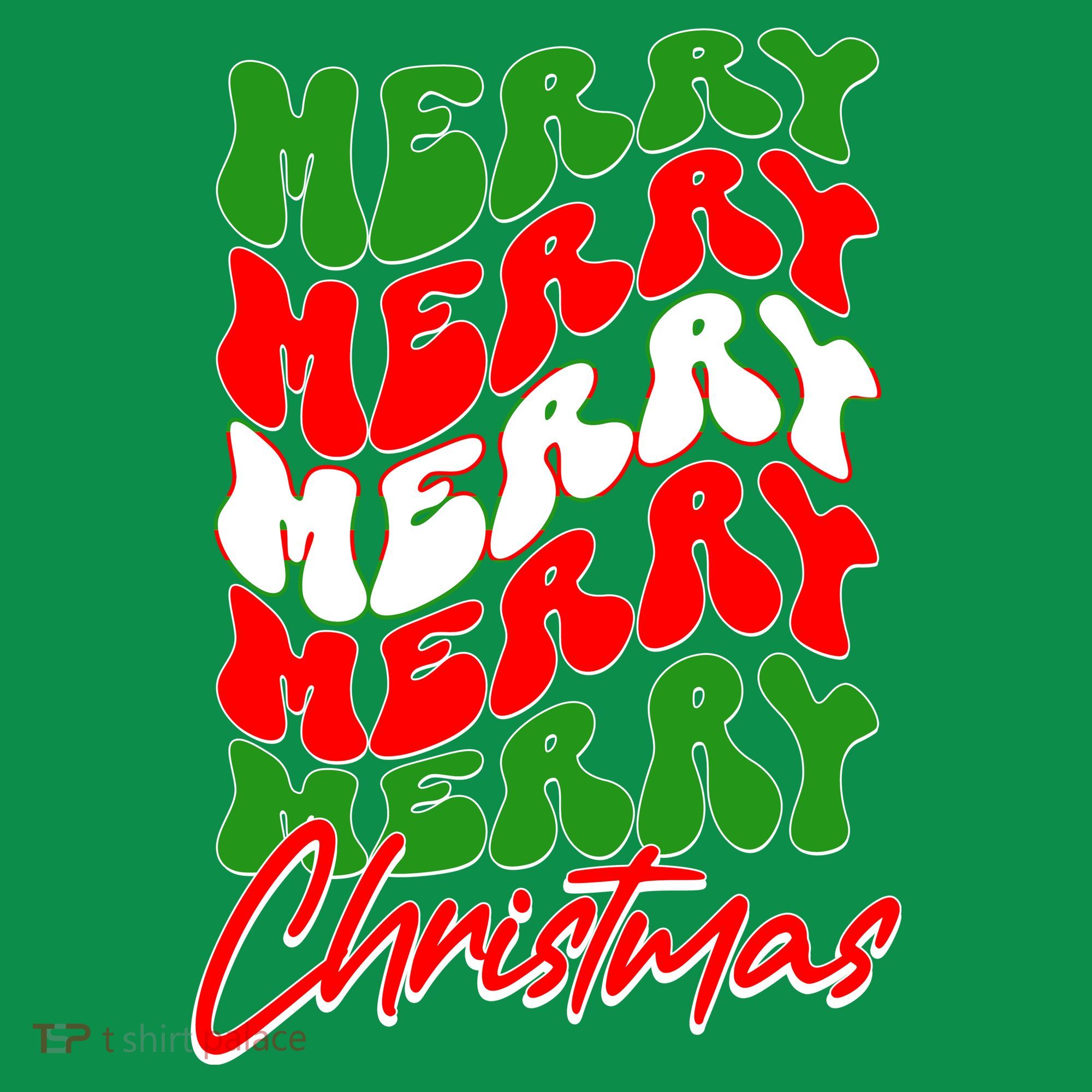 Retro Style Merry Christmas Toddler T-Shirt