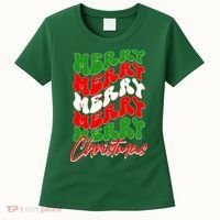 Retro Style Merry Christmas Women's T-Shirt thumb 0