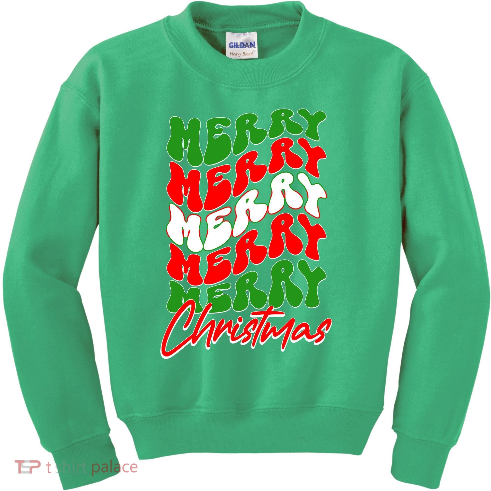 Retro Style Merry Christmas Kids Sweatshirt