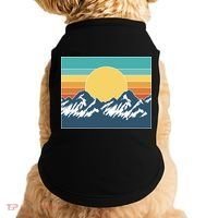 Retro Sunset Mountain Nature Doggie Tank thumb 0