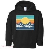 Retro Sunset Mountain Nature Toddler Hoodie thumb 0