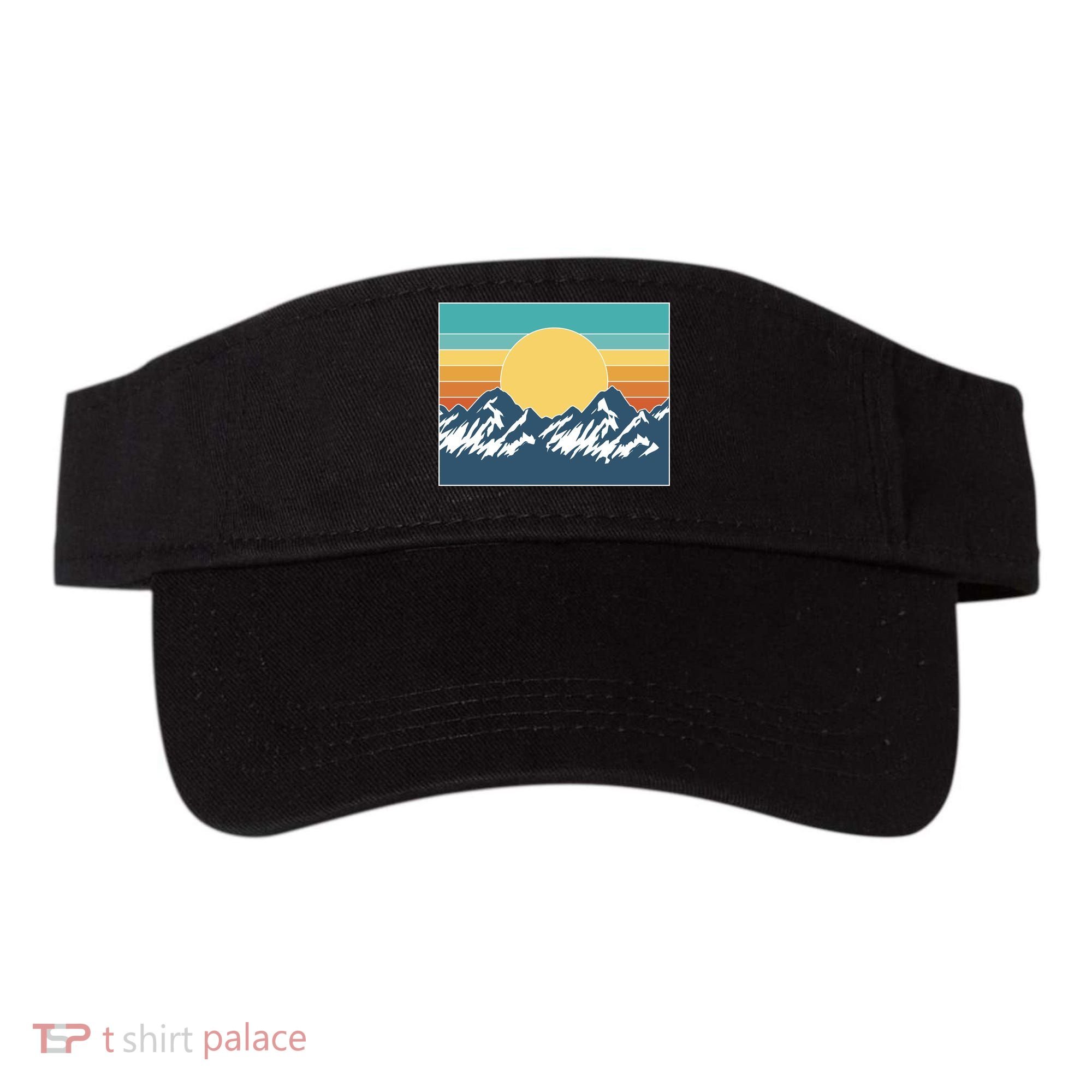 Retro Sunset Mountain Nature Visor