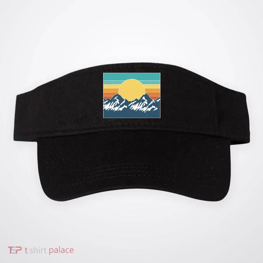 Retro Sunset Mountain Nature Visor
