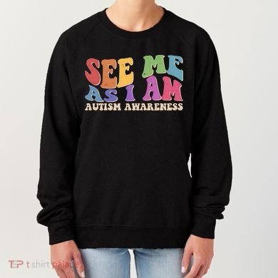 Retro See Me As I Am Autism Awareness Women's Sweatshirt