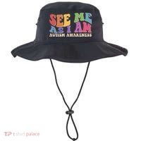 Retro See Me As I Am Autism Awareness Bucket Hat thumb 0