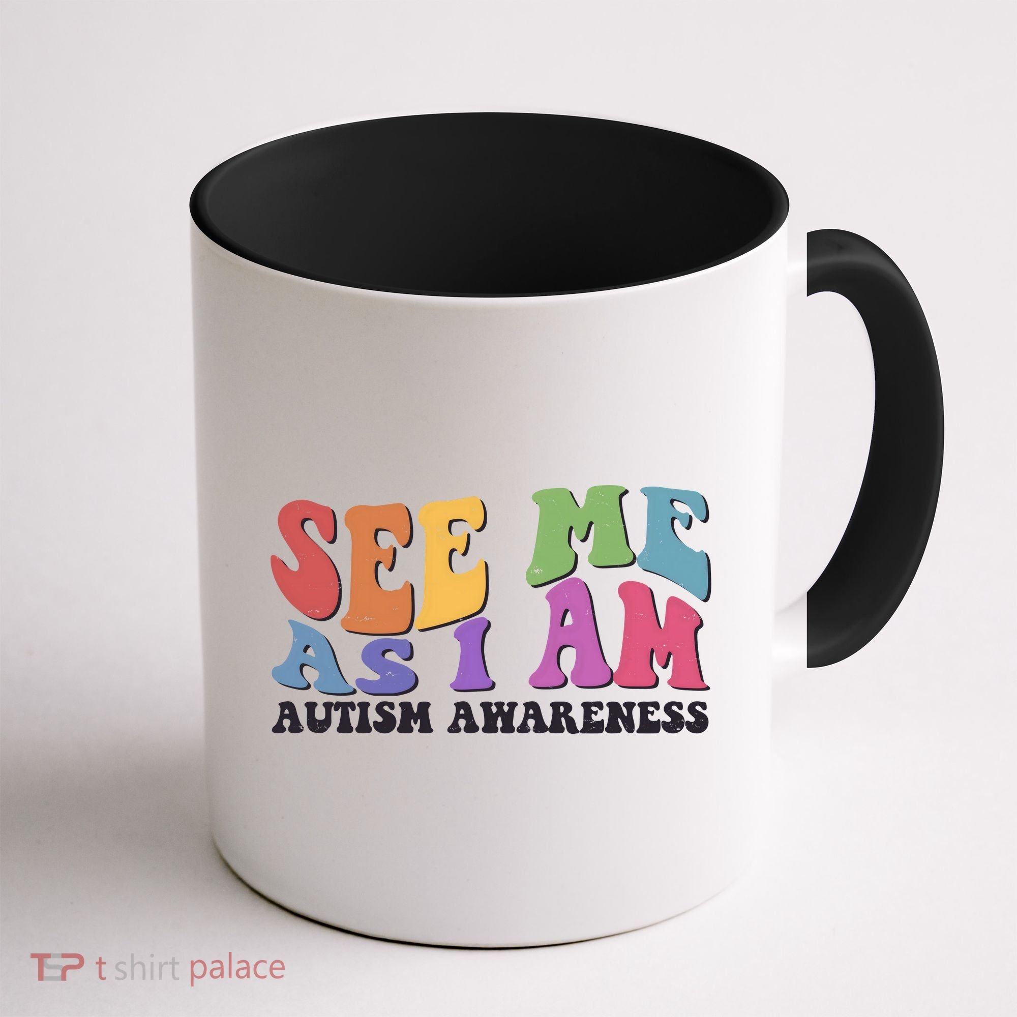 Retro See Me As I Am Autism Awareness Coffee Mug