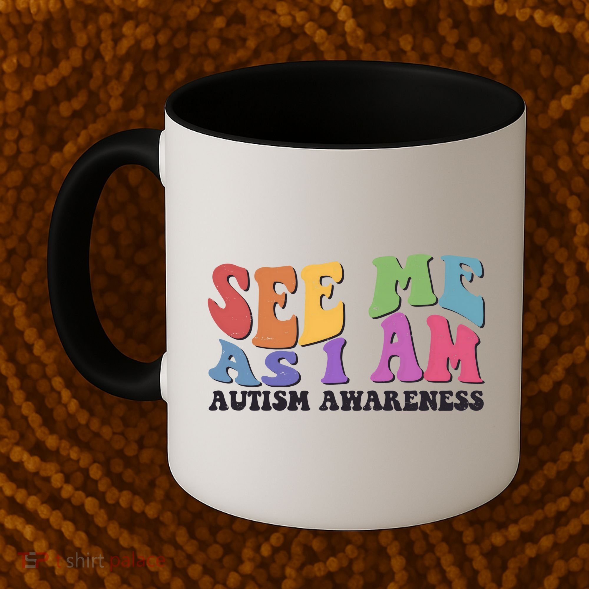 Retro See Me As I Am Autism Awareness Coffee Mug