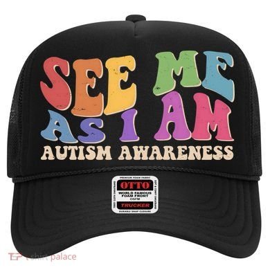 Retro See Me As I Am Autism Awareness Hat