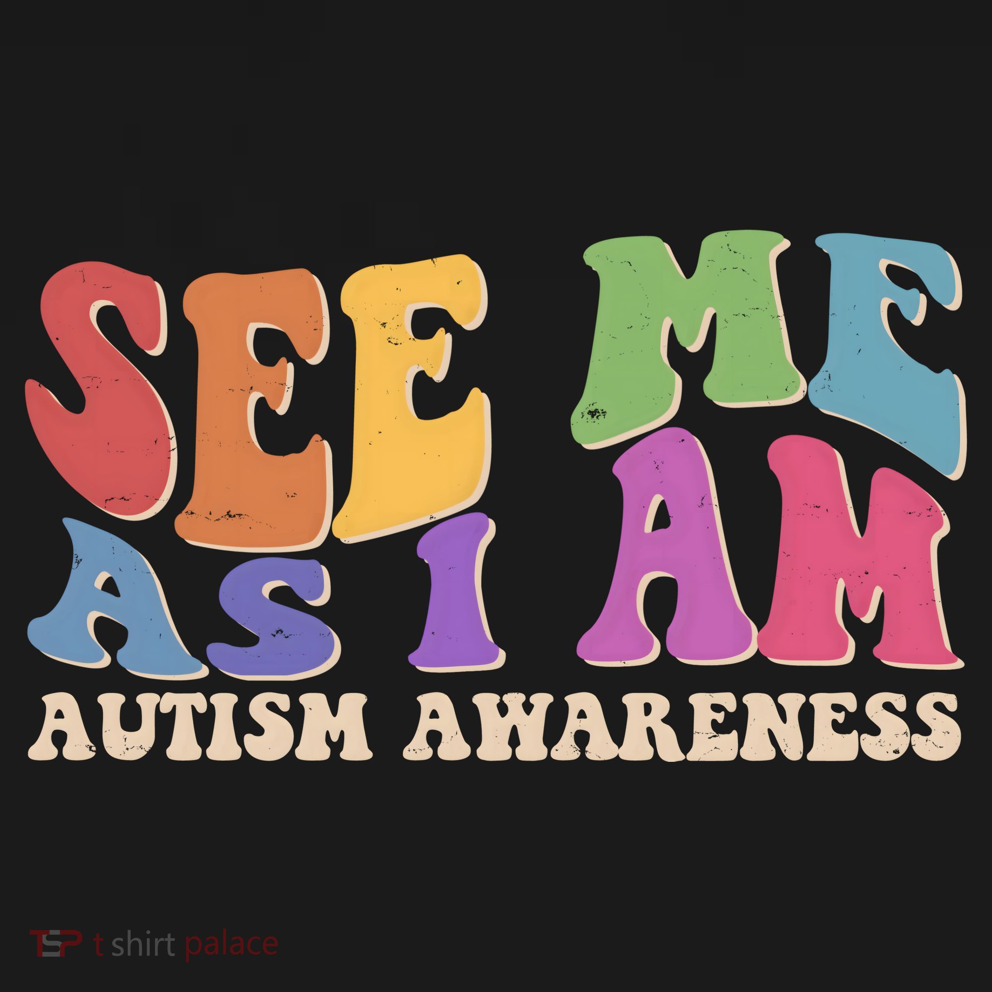 Retro See Me As I Am Autism Awareness Visor