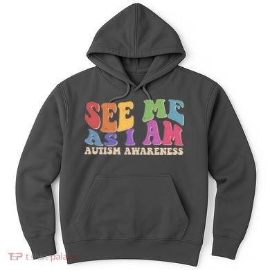 Retro See Me As I Am Autism Awareness Hoodie