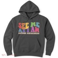 Retro See Me As I Am Autism Awareness Hoodie thumb 0
