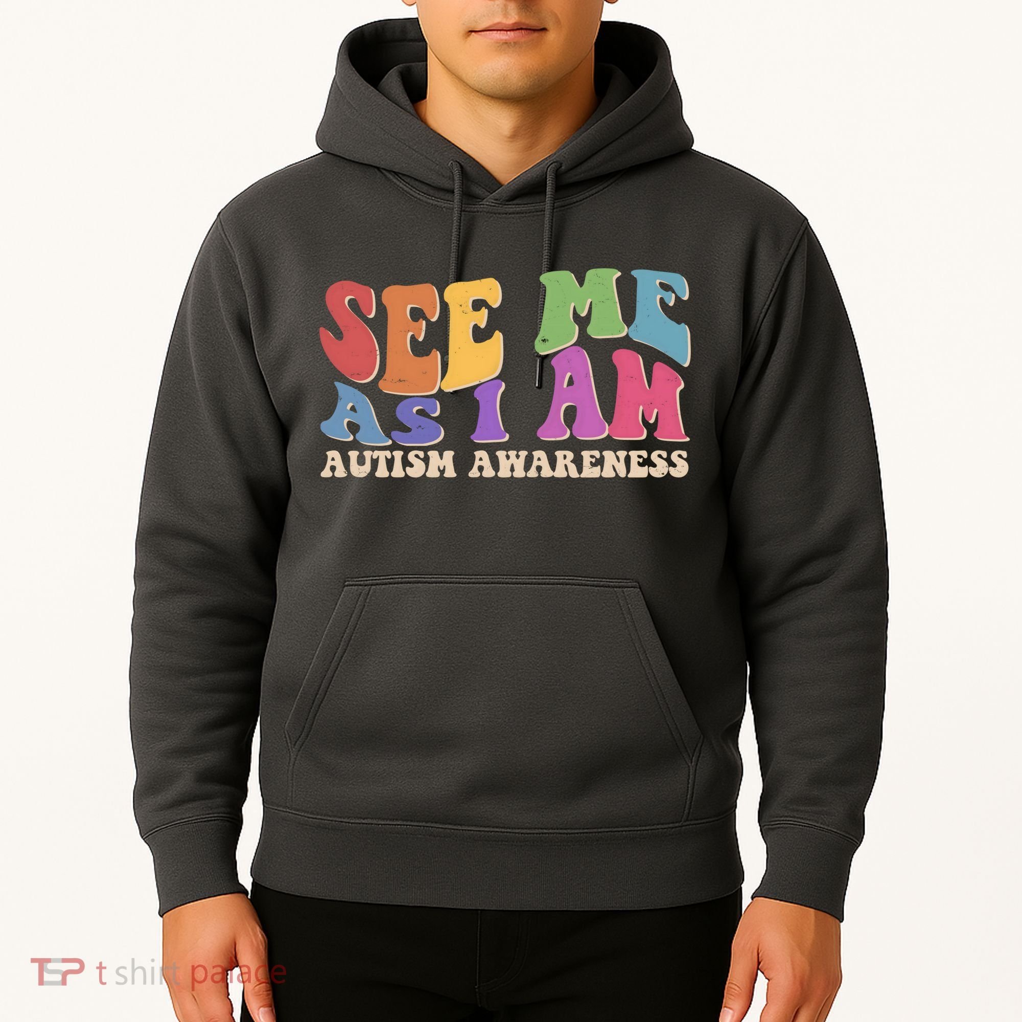 Retro See Me As I Am Autism Awareness Hoodie