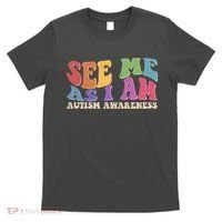 Retro See Me As I Am Autism Awareness T-Shirt thumb 0