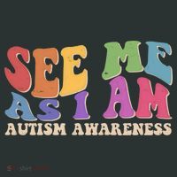 Retro See Me As I Am Autism Awareness Baby Bodysuit thumb 2