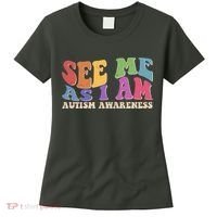 Retro See Me As I Am Autism Awareness Women's T-Shirt thumb 0