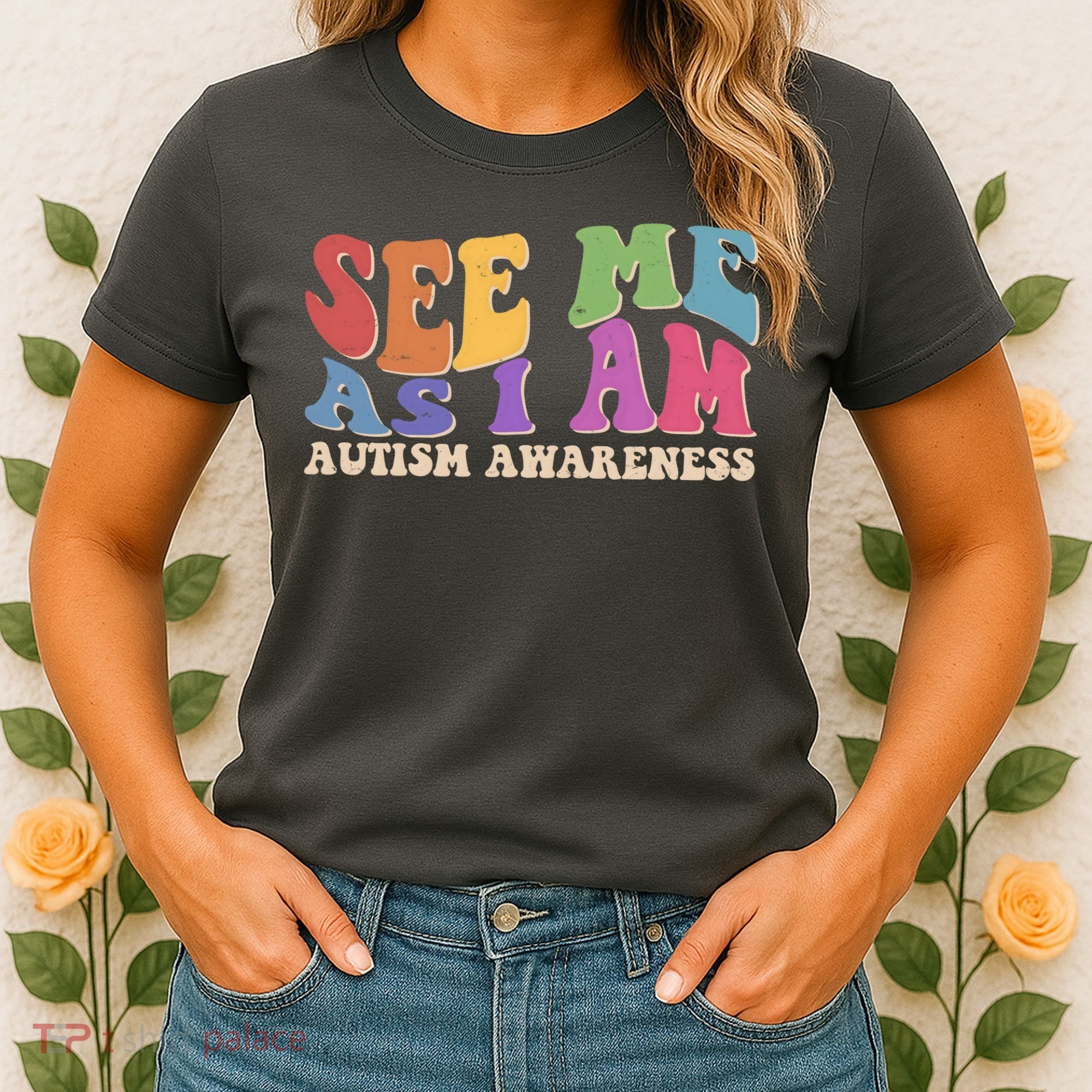 Retro See Me As I Am Autism Awareness Women's T-Shirt