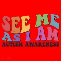 Retro See Me As I Am Autism Awareness Santa Hat thumb 1