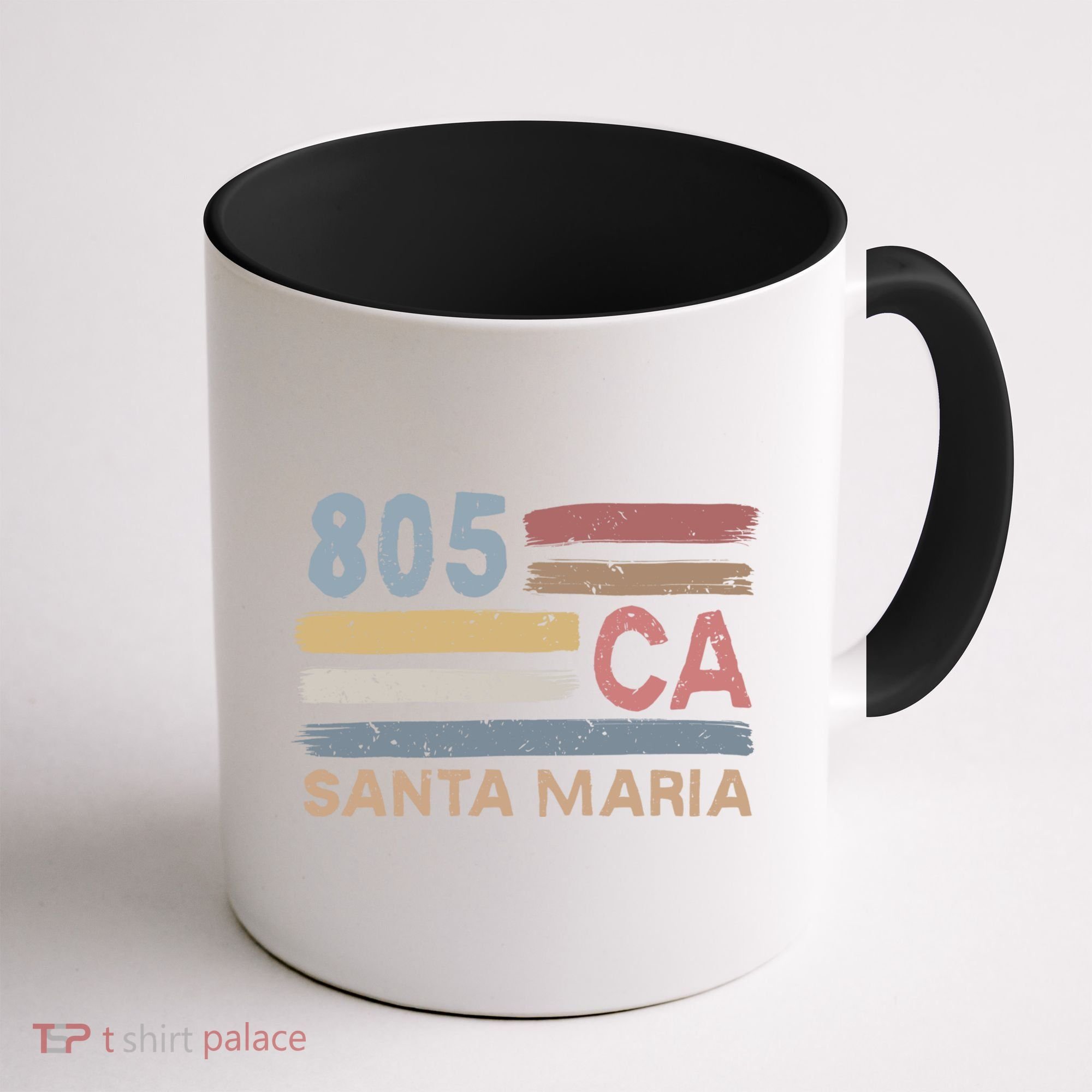 Retro Santa Maria Area Code 805 Residents State California Gift Coffee Mug