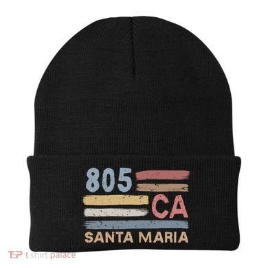Retro Santa Maria Area Code 805 Residents State California Gift Beanie