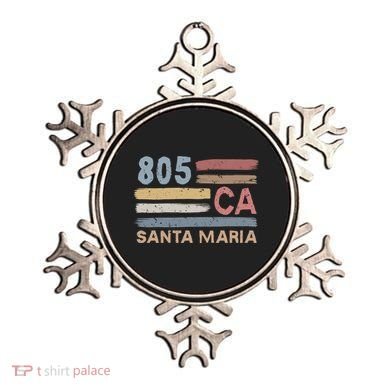 Retro Santa Maria Area Code 805 Residents State California Gift Ornament