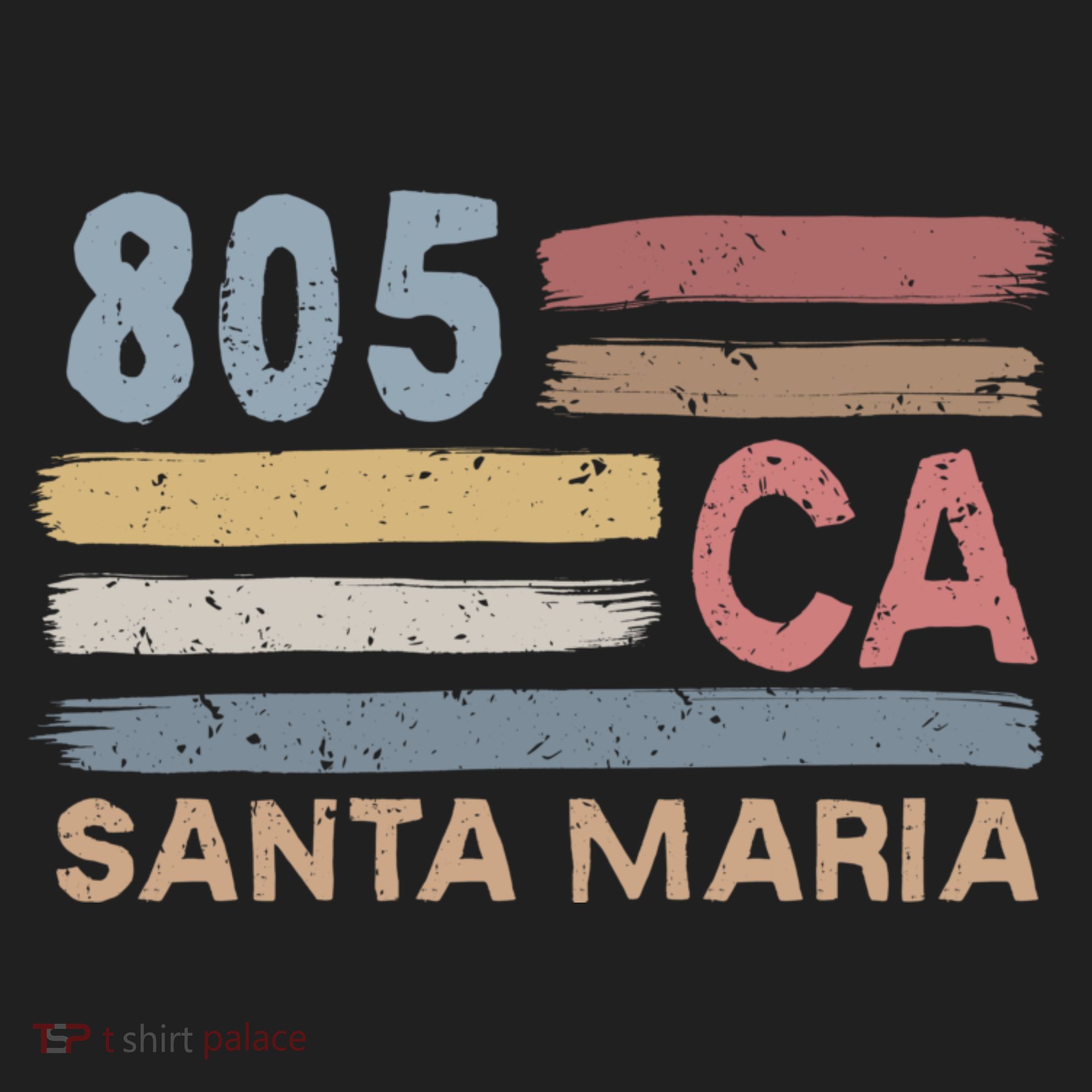 Retro Santa Maria Area Code 805 Residents State California Gift Hat