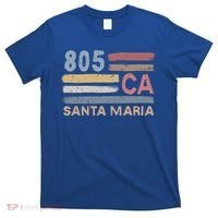 Retro Santa Maria Area Code 805 Residents State California Gift T-Shirt thumb 0