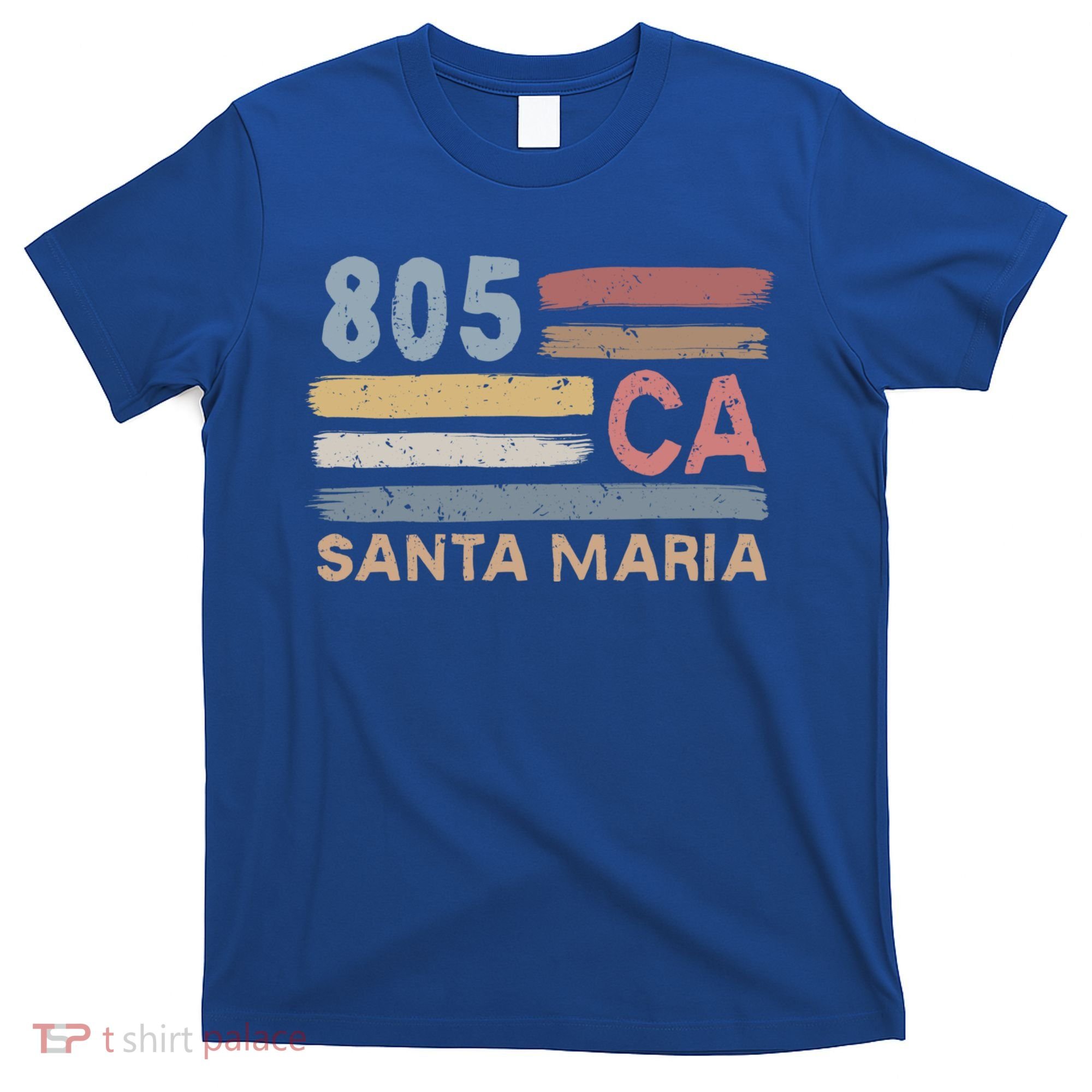 Retro Santa Maria Area Code 805 Residents State California Gift T-Shirt