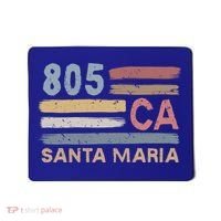 Retro Santa Maria Area Code 805 Residents State California Gift Mousepad thumb 0