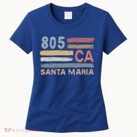 Retro Santa Maria Area Code 805 Residents State California Gift Women's T-Shirt thumb 0