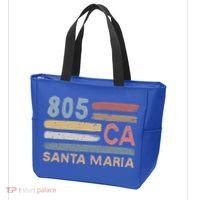 Retro Santa Maria Area Code 805 Residents State California Gift Tote Bag thumb 3