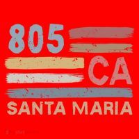 Retro Santa Maria Area Code 805 Residents State California Gift Santa Hat thumb 1