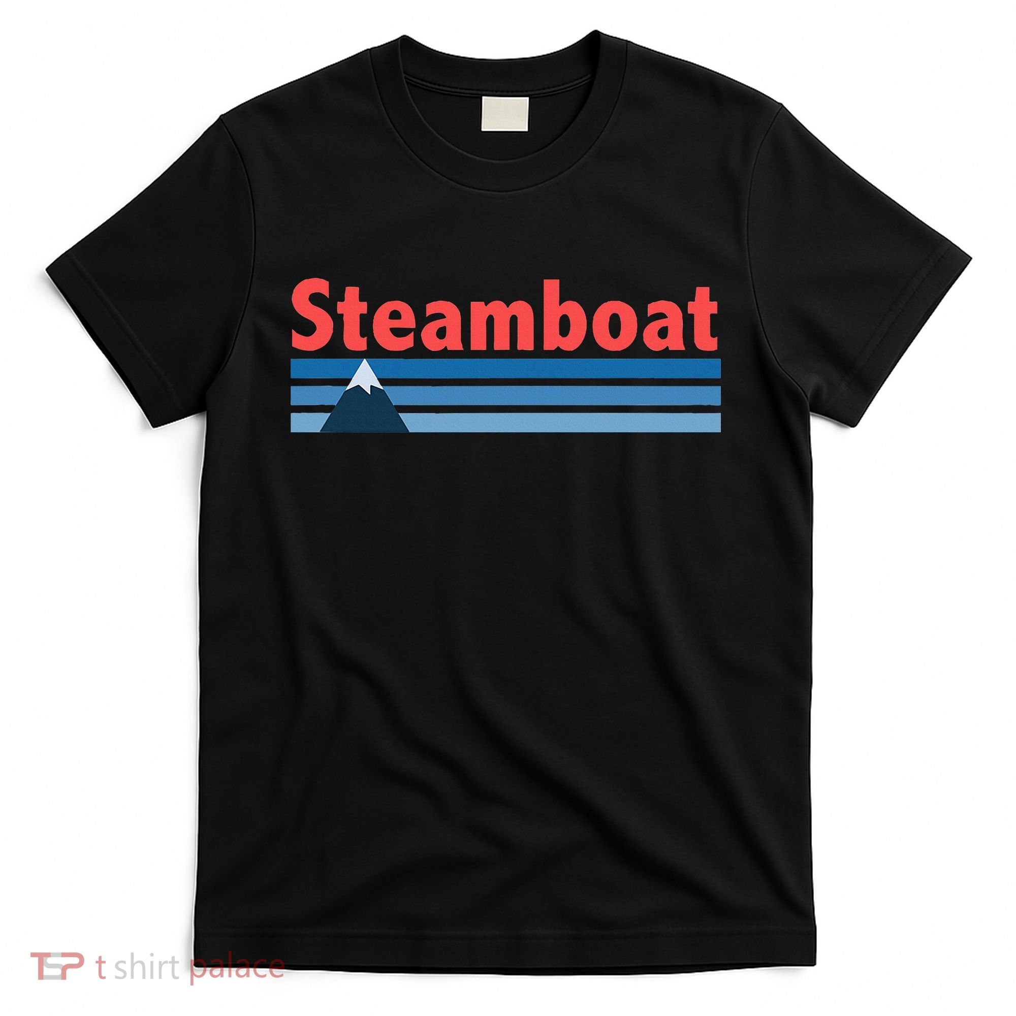 Retro Style Mountain Steamboat Springs Colorado T-Shirt
