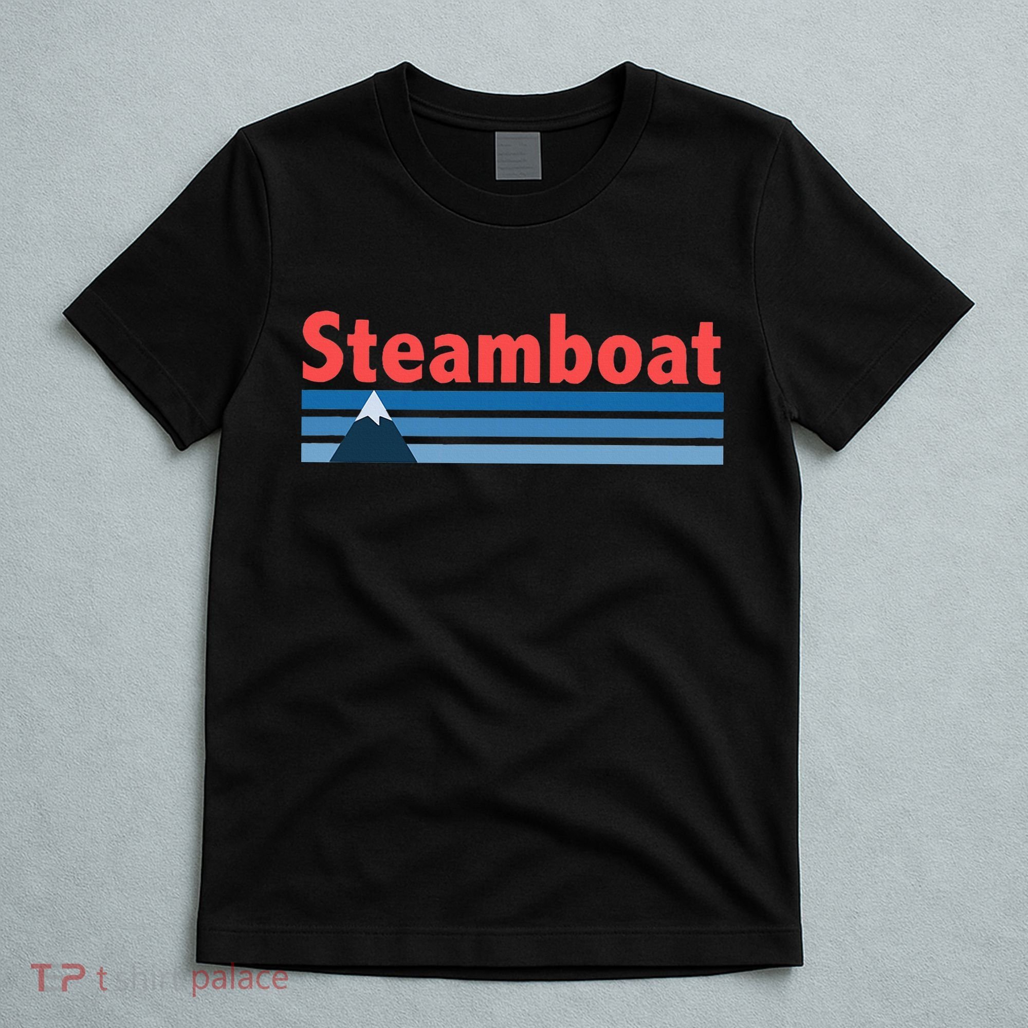 Retro Style Mountain Steamboat Springs Colorado T-Shirt