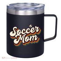 Retro Soccer Mom Graphic Soccer Mom 12oz Stainless Steel Coffee Mug thumb 0