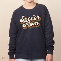 Retro Soccer Mom Graphic Soccer Mom Women's Sweatshirt thumb 0