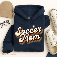 Retro Soccer Mom Graphic Soccer Mom Hoodie thumb 4