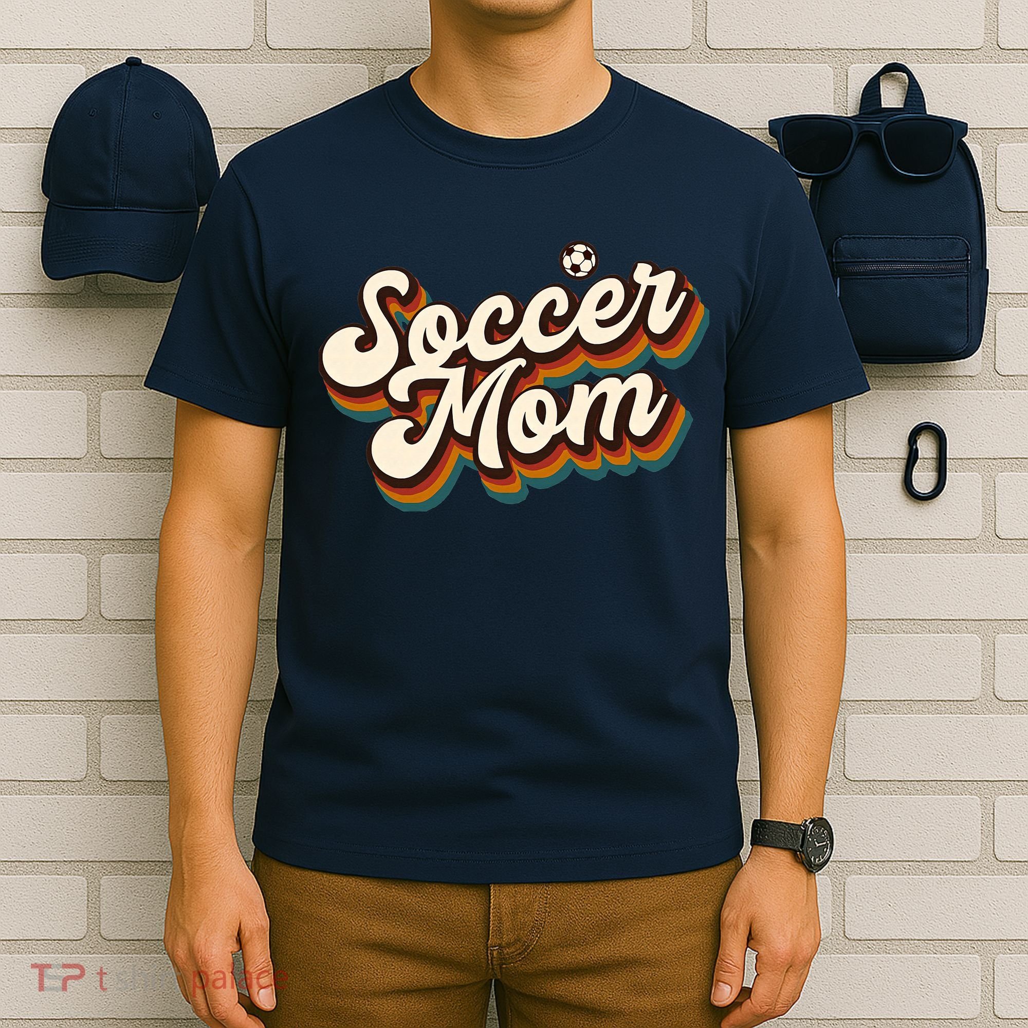 Retro Soccer Mom Graphic Soccer Mom T-Shirt