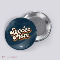 Retro Soccer Mom Graphic Soccer Mom Button thumb 0