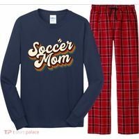 Retro Soccer Mom Graphic Soccer Mom Long Sleeve Pajama Set thumb 0