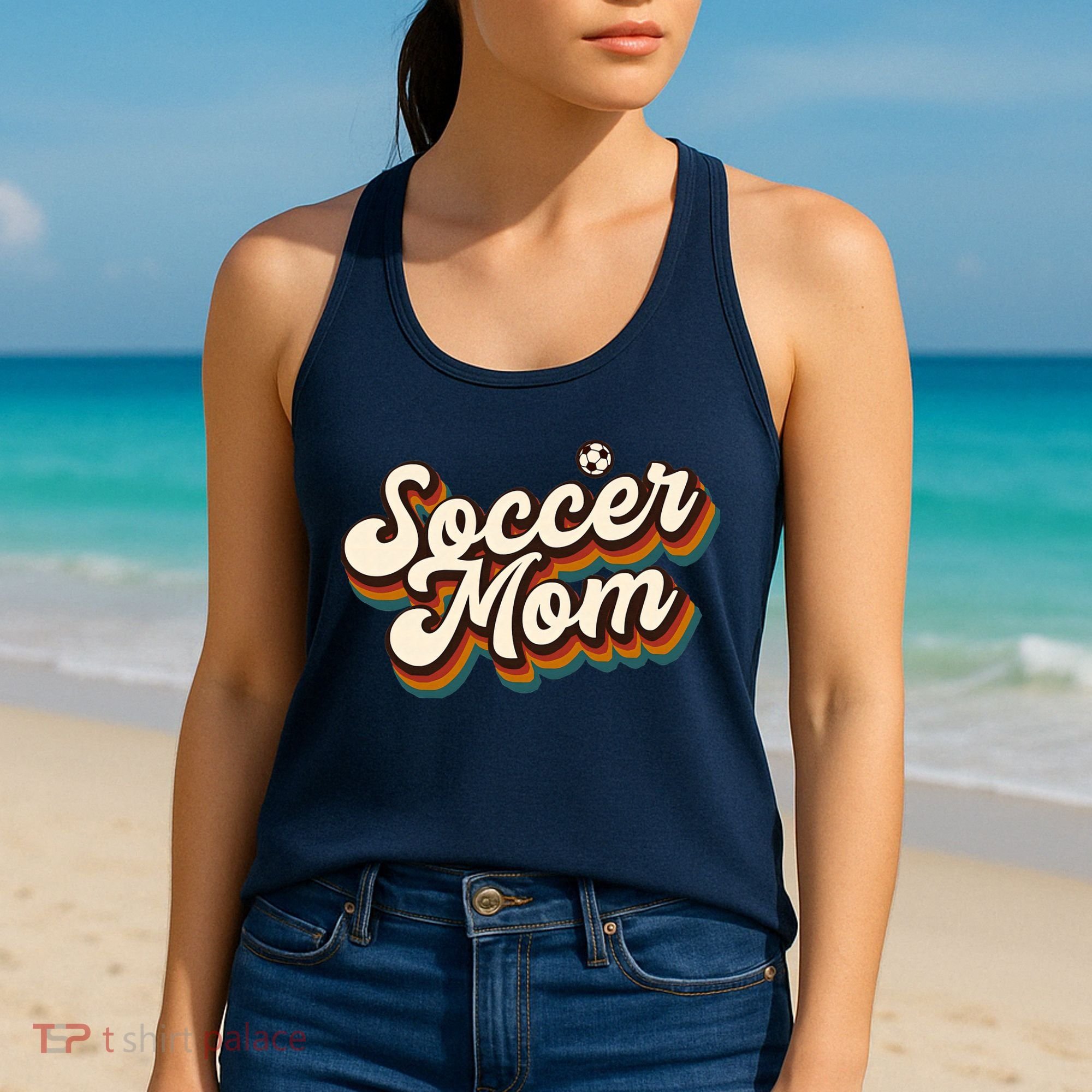 Retro Soccer Mom Graphic Soccer Mom Women's Tank Top