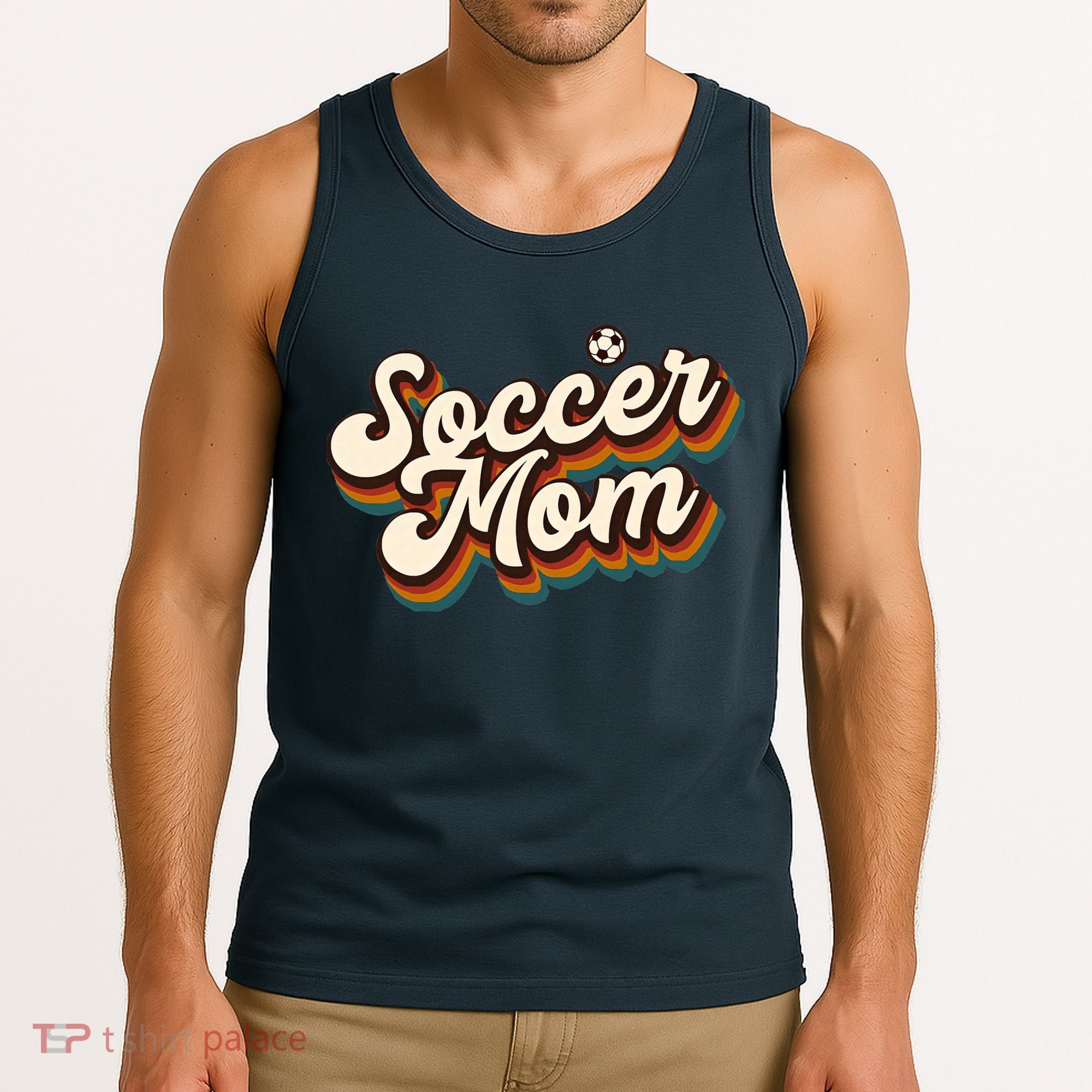 Retro Soccer Mom Graphic Soccer Mom Tank Top