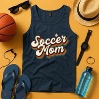 Retro Soccer Mom Graphic Soccer Mom Tank Top thumb 4