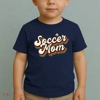 Retro Soccer Mom Graphic Soccer Mom Toddler T-Shirt thumb 2
